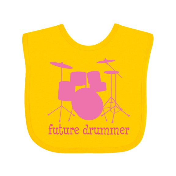 Inktastic Future Drummer Girls Girls Baby Bib