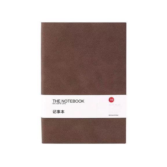 PPKVUFD Blank Journal Notebook, A6, 192 Pages 100 GSM Thick Sketch Book for Women Men, Hardcover Leather Unlined Journaling for Work, Notebooks for Writing, 4.1 inches x 5.5 inches