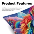 thumbnail image 2 of Robot Unicorn Attack Covers Inserts with Unique Patterns - Set of 2 Chair Pillow Covers, Available in 16x16, 18x18, 20x20 Inches for Any Occasion, 2 of 6