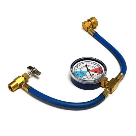 - Car Auto Air Conditioning AC R134A HVAC Refrigerant Recharge Measuring Hose Gauge Valve