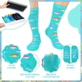 thumbnail image 3 of Bocaoying 3 Pairs Novelty Fishing Socks for Men Funny Fish Themed Crew Socks Gifts for Dad, Grandpa Fishing Lover, 3 of 7