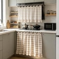 thumbnail image 4 of Ruffled Oven Cover with Adjustable Tie, Waterproof Stove Top , Stain Proof Kitchen Appliance Protection for Farmhouse Decor, 4 of 6