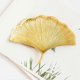 thumbnail image 4 of Gold Jewelry Tray Ginkgo Leaf Trinket Dish Vintage Ring Holder Bowl for Bracelet Earring Necklace O, 4 of 5