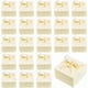 thumbnail image 1 of 30 cajas de regalo plegables de papel, ideales para dulces o como pequeño empaque de regalo, con cinta., 1 of 9