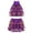 Purple, variant on Yanarno Kids Girls 2 Piece Ballet Dance Outfits Sets Sequins Crop Top with Skirt Jazz Latin Tap Ballroom Dancewear Blue 12