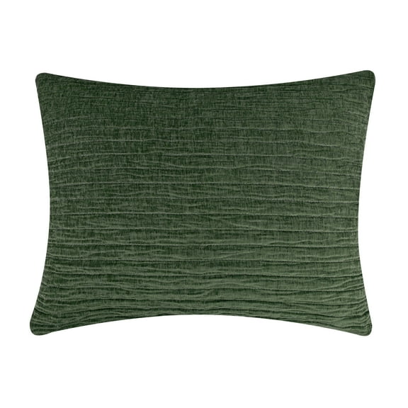 Greenland Home Fashions Velvet Crush Forest Textured Plush Quilted Chenille Pillow Sham, All Ages, Standard