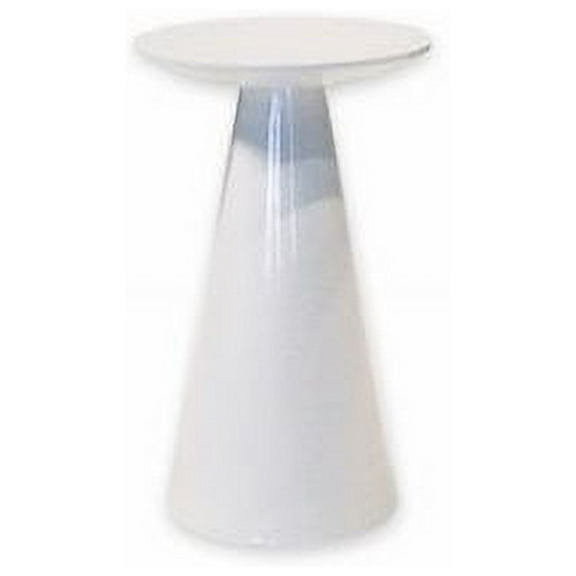 Mobital Tower Low End Table in High Gloss White