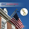 thumbnail image 4 of Anley Flag Accessory - 1 Pair Brass Swivel Snap Hook - Heavy Duty Flag Pole Halyard Rope Attachment Clip, 4 of 7