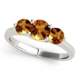 thumbnail image 1 of 2.15 Ct Three Stone Citrine Engagement Ring For Women- 10K Gold, 1 of 7