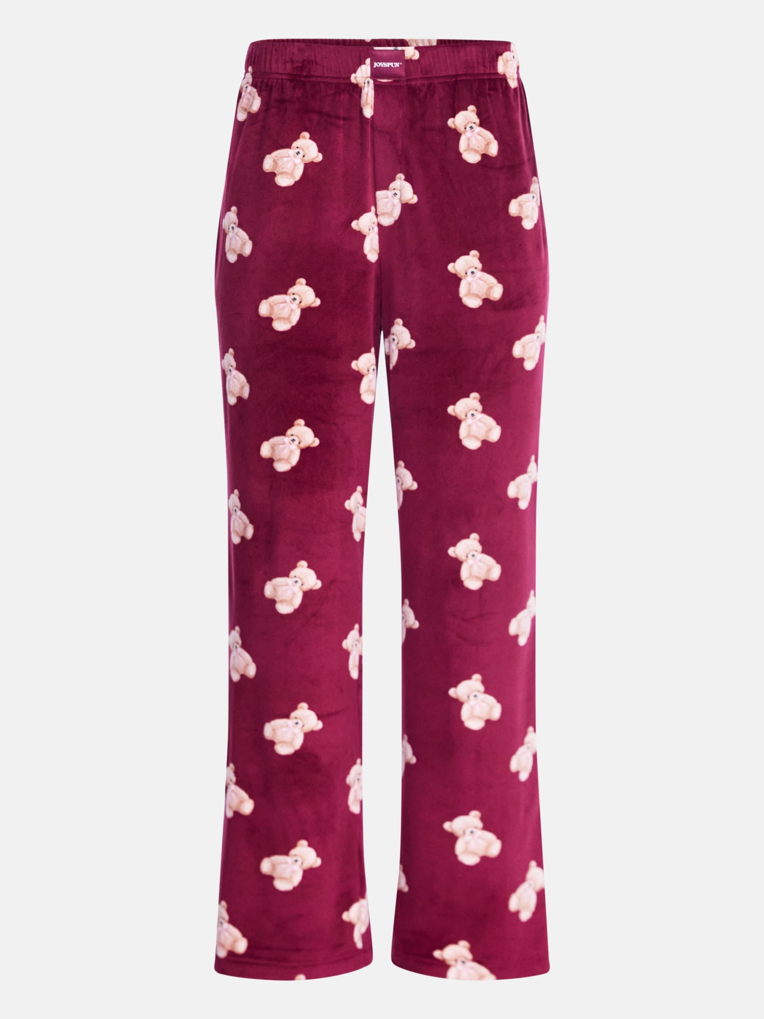 Joyspun Women's Velour Sleep Pants, Sizes XS-3X