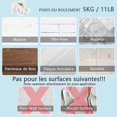 thumbnail image 5 of Lot de 8 Crochets Support de Tringle Rideau Auto-Adhésif, Clips D'anneau Mural Sans Pérage Support de Tringle de Fixation, Tringle Rideau Réglable, 5 of 5