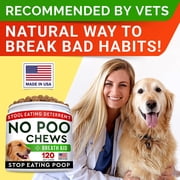 STRELLALAB No Poo Treats for Dogs - Coprophagia Stool Eating Deterrent + Breath Freshener - Gut Health & Immune Support - 120 Count