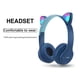 thumbnail image 5 of Btafrte Gaming Headset Cat Ear Over-Ear Stereo Bass para PC (Azul oscuro), 5 of 5