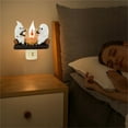 BUYHO 2024 3D Ghost Campfire Flickering Nightlight, Ghosts Roasting S