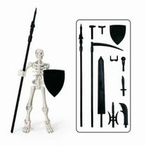 Taicans ‌Magnetic Skeleton Action Figure – 10 Poseable Joints with Weapons,Halloween Desk Decor for Artists,Stress Relief Gift for Adults,Sketch Mannequin for Halloween & Christmas‌