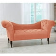thumbnail image 2 of Skyline Furniture Tufted Chaise in Velvet Papaya, 2 of 2