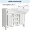 thumbnail image 3 of 36" Bathroom Vanity With Top Sink Freestanding Vanity Storage Cabinet With 2 Soft Closing Doors 2 Drawers For Bathroom, 3 of 8