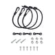 thumbnail image 2 of Rod Tamer Correas de pesca Soporte de cuerda elástica Cinturón Conector cargado fuerte con hebilla de fijación Cordón bungete retráctil 3pcs Kearding  OD002854-00, 2 of 7