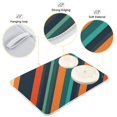 thumbnail image 3 of Yayeee Dish Drying Mat for Kitchen Counter 18"x24" Microfiber Absorbent Pad, Retro Stripes, 3 of 7