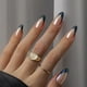 thumbnail image 1 of Press On Nails BtartBox con punta francesa, corto, almendra, cisne negro, 1 of 8