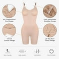 thumbnail image 5 of MANIFIQUE Shorts Bodysuit for Women Tummy Control Shapewear Seamless Sexy Butt Lifting Workout Bodycon One Piece Short Jumpsuit, 5 of 7