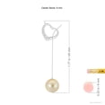 thumbnail image 3 of ANGARA Golden South Sea Cultured Pearl Lariat-Style Heart Necklace in 14K White Gold for Women | June Birthstone, Birthday, Anniversary, Jewelry Gift for Women | Pearl Necklace, 3 of 8
