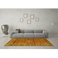 thumbnail image 3 of Ahgly Company Machine Washable Indoor Rectangle Persian Yellow Traditional Area Rugs, 4' x 6', 3 of 4