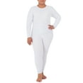 thumbnail image 4 of Fruit of the Loom Women's and Women's Plus Long Underwear Thermal Waffle Top and Bottom Set, 4 of 13