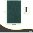 thumbnail image 2 of Scouring Pad Non-Scratching Scrubber Non-Scratch Cleaning Scrub Pads Heavy Duty Scouring Pad Reusable Kitchen Scrubbing Pad Pack of 3 Green, by Superio, 2 of 4