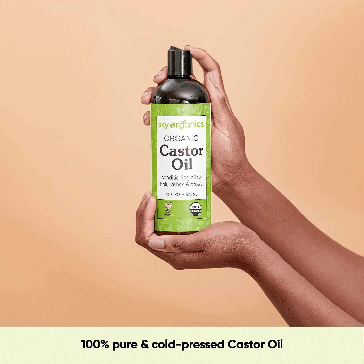 Sky Organics 100% Pure Organic Castor Oil, 16 fl oz Ingredients and Reviews