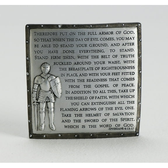 Decorative Armor of God Ephesians 6:13-17 Desk Plaque