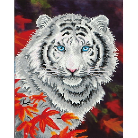 UPC: 4897073240824 | DIAMOND DOTZ® White Tiger in Autumn Diamond Painting Kit
