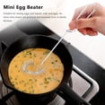 thumbnail image 4 of 2 Pieces Whisk Egg Small Whisk Whipper Stainless Steel Egg Whisk Flat Spring Coil Whisk Egg Frother, Milk and Egg Beater,2 * Whisk Egg,Silver, 4 of 8