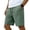 Light Green_006, variant on Domuza Men's Linen-Cotton Casual Shorts – Classic Fit Summer Beach Shorts with Pockets Army Green L