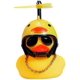 thumbnail image 1 of Pato de goma TANGJMXG Pato Cortavientos Amarillo Con Casco De Hélice, 1 of 5