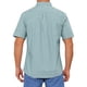 thumbnail image 3 of CAMISAS CHIC para HOMBRE con cuello puntiagudo, de manga corta, a cuadros, con botones, camisa de vestir de negocios XL en verde y blanco, 3 of 6