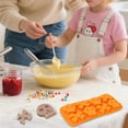 thumbnail image 3 of TIELUTT Silicone Pumpkin Chocolate Baking 2025 Mini Pumpkin Silicone Baking Halloween Pumpkins Candy Silicones Small Cake Stacking Baking Racks Candy Makers Chocolate Candy Melts and Small Foil Pans, 3 of 3