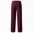 thumbnail image 4 of Ccpelsie Boy's Baggy Sweatpants Fleece Straight Leg Casual Sweat Pants Drawstring Athletic Workout Gym Jogger with Pockets(A-Wine,11-12 Years), 4 of 5