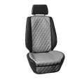 thumbnail image 1 of FH Group Universal Fit Faux Leather Seat Cushion Cover Pad Protectors Front - Gray 1Pc, 1 of 6