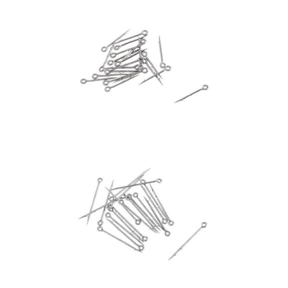 40 Pcs Fishing Hook Offset Live Hook Carp Fishhook Barbed Straight Hooks