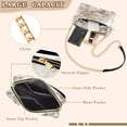 thumbnail image 3 of FORMRS Women Crossbody Purse with Chain Strap Vegan Leather Shoulder Handbag, Lace and Floral, 3 of 7