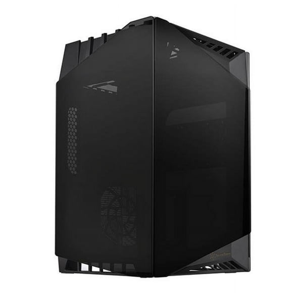 SilverStone Technologies LD03B Mini ATx Mini-Tour en Verre Trempé Cas&44; Noir