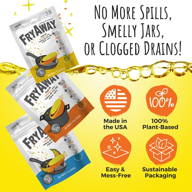 Struggling with oil disposal? FryAway makes it easy and safe to dispos