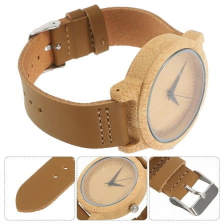 BESTOYARD Men Wristwatch with Wooden Design Stylish Quartz Timekeeping Gift