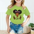thumbnail image 2 of Girls Shirts Size 12-14 Cute Cartoon Graphic Tees Summer Clothes Short Sleeve T-Shirt Casual Round Neck Pullover Tops Gifts for Fashion Cool Girl Z02 Light Green 12-14 Years, 2 of 5