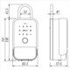 thumbnail image 4 of 2X Cubierta Impermeable Caja Fuerte Código Tuya Huella Digital Bluetooth Wifi Caja de Llave Inteligente Aplicación Remota Montaje en Pared Caja de Cerradura de Puerta Combinada, 4 of 8
