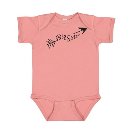 

Inktastic Big Sister Arrow Gift Baby Girl Bodysuit