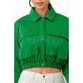 thumbnail image 2 of Shiny Puffer Bomber Jacket, 2 of 5