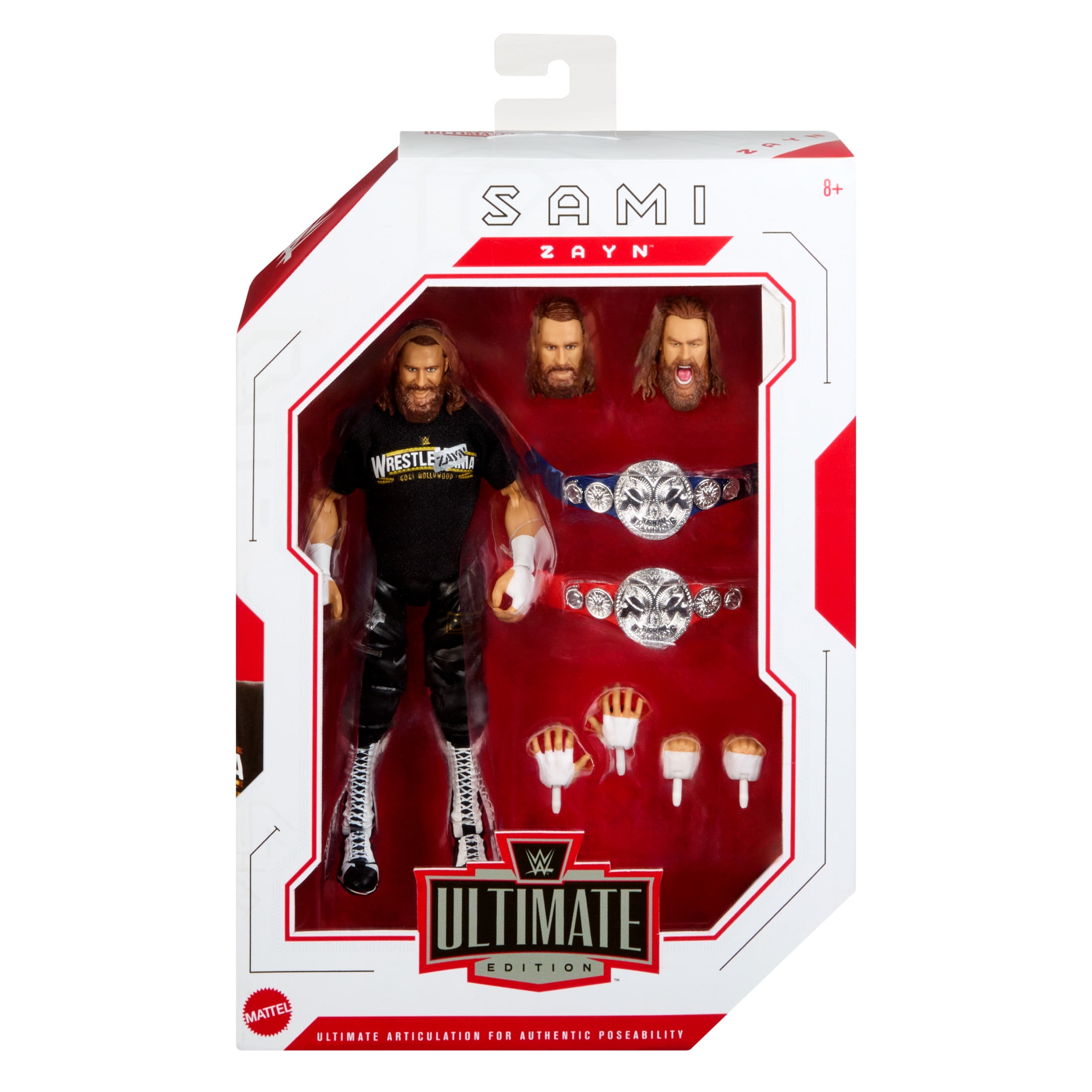 WWE Ultimate Edition Sami Zayn Action Figure & Accessories Set, 6-inch Collectible