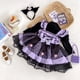 thumbnail image 3 of Vestido Kawaii Sanrio Kuromi para niños, ropa de fiesta Lolita para niñas, pajarita estampada, vestidos de princesa, regalo de cumpleaños de Halloween, 3 of 4